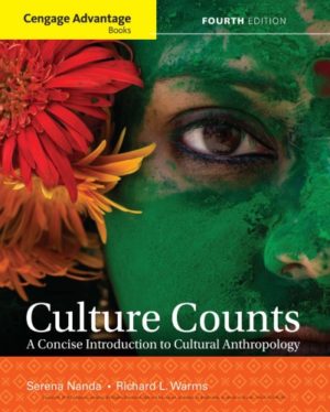 Culture Counts - A Concise Introduction to Cultural Anthropology (4th Edition) Format: PDF eTextbooks ISBN-13: 978-1337109680 ISBN-10: 1337109681 Delivery: Instant Download Authors: Serena Nanda Publisher: Cengage Learning