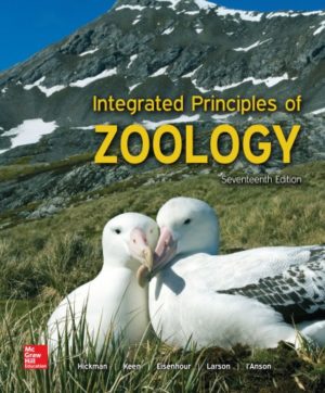 Integrated Principles of Zoology (17th Edition) Format: PDF eTextbooks ISBN-13: 978-1259562310 ISBN-10: 125956231X Delivery: Instant Download Authors: Cleveland Hickman Publisher: McGraw-Hill Education