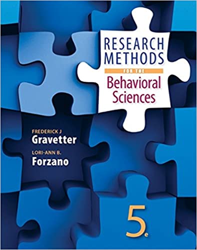 PDF | Research Methods For The Behavioral Sciences (5th Edition) | TexTook