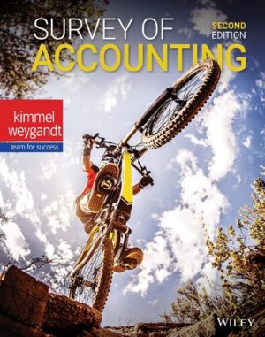 Survey of Accounting (2nd Edition) Format: PDF eTextbooks ISBN-13: 978-1119594536 ISBN-10: 1119594537 Delivery: Instant Download Authors: Paul D. Kimmel Publisher: Wiley